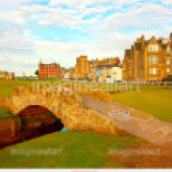 The Swilcan Bridge, or Swilcan Burn Bridge, is a famous small stone bridge in St Andrews golf course,